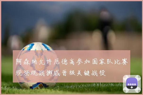 阿森纳允许厄德高参加国家队比赛现场观战挪威晋级关键战役